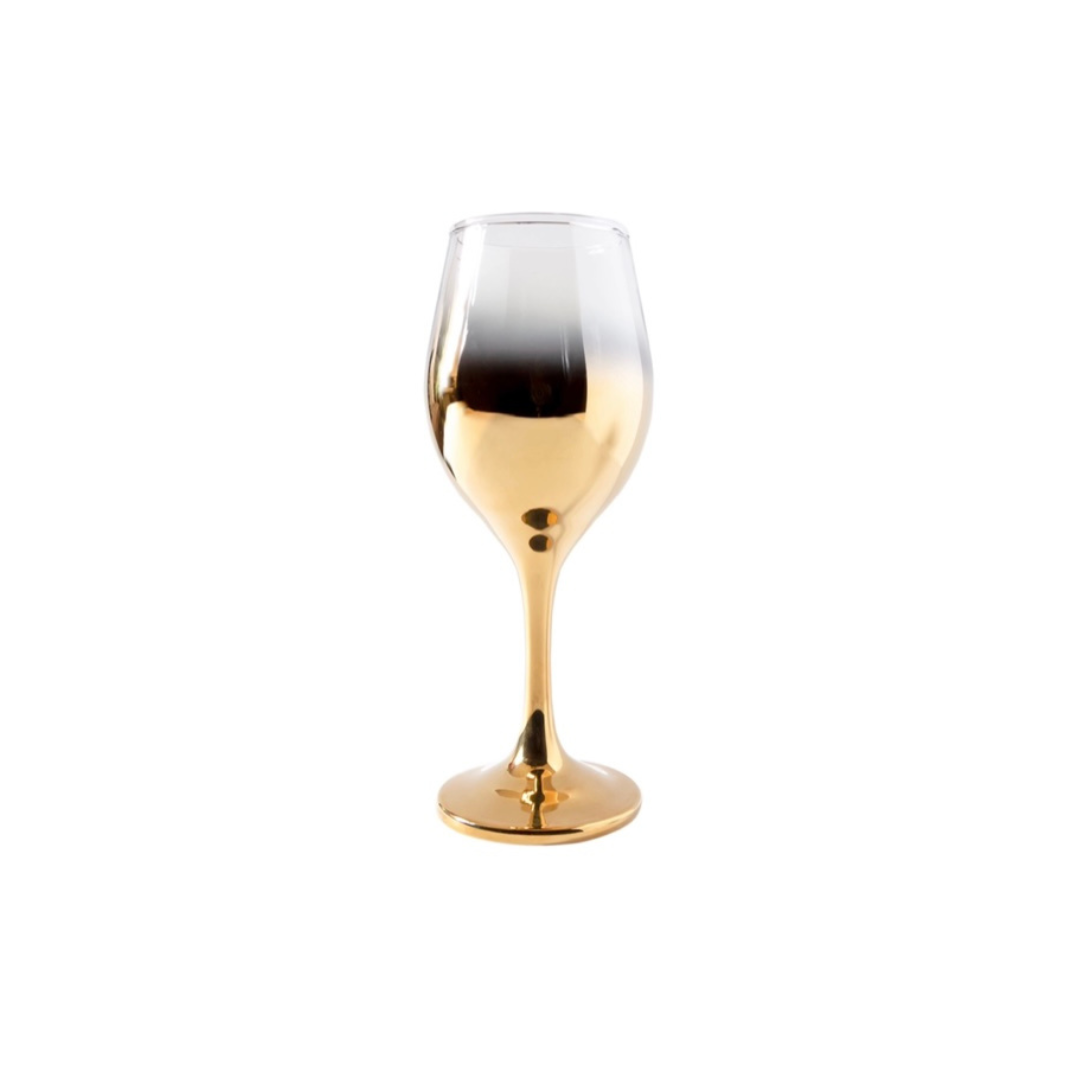 Ombre Gold Water Glass