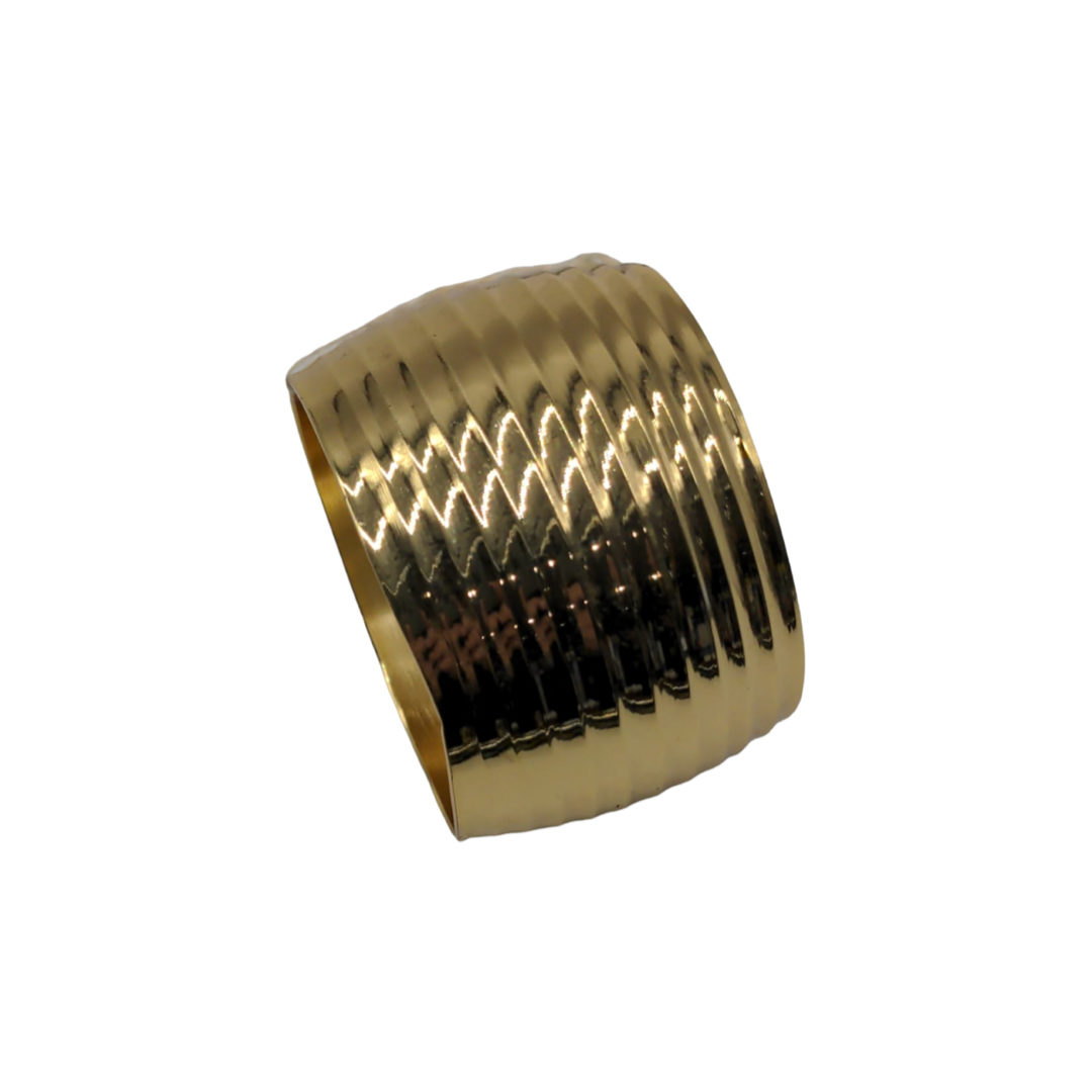 Wide Gold Napkin Ring