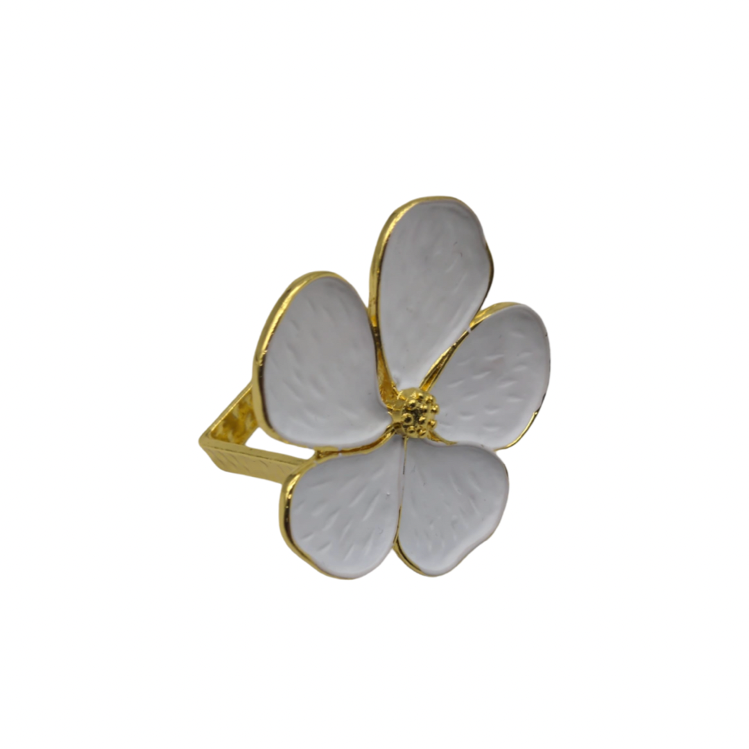 Modern Floral Napkin Ring