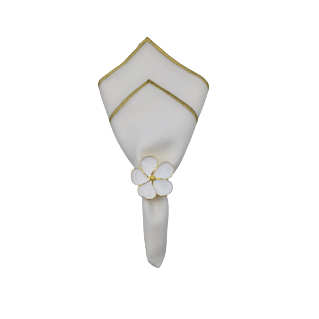 Modern Floral Napkin Ring