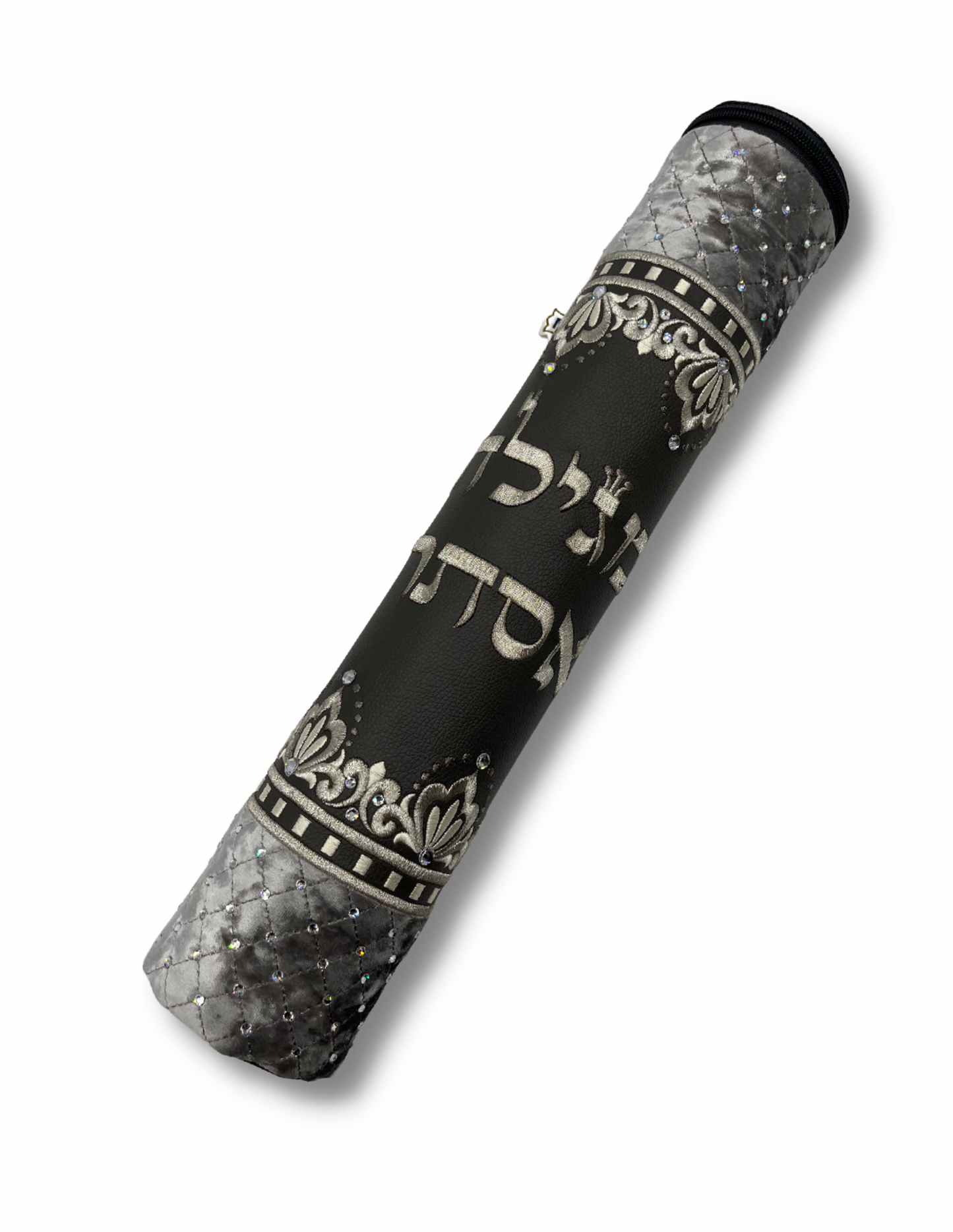 Silver Velvet Megillah Case
