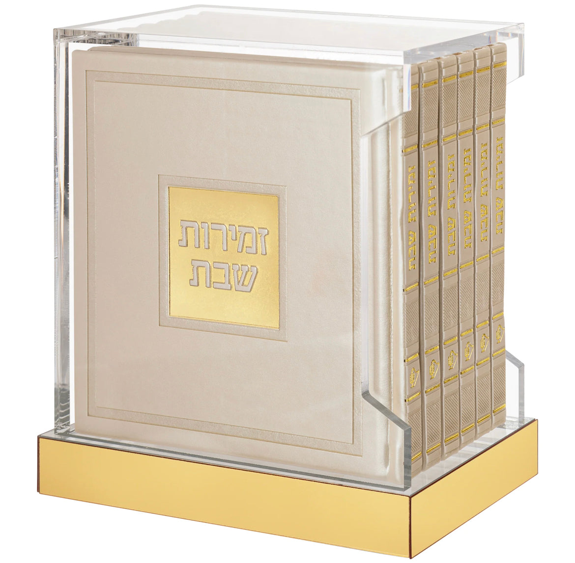 Hardcover Leather & Lucite Bencher Set