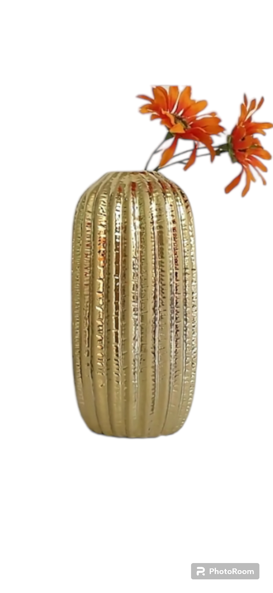 Gold Flower Vase
