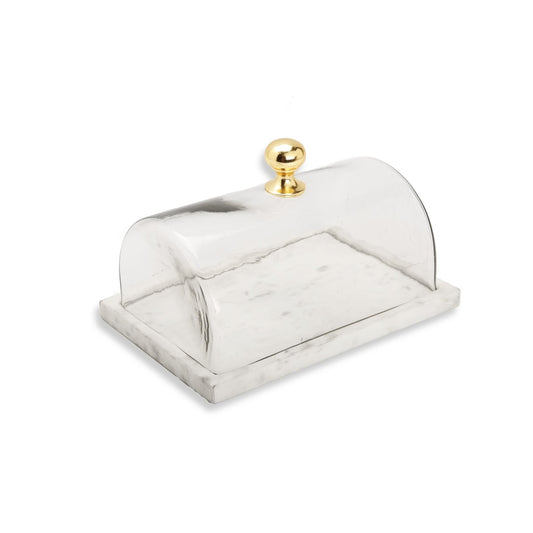 Rectangular Marble Cake Dome