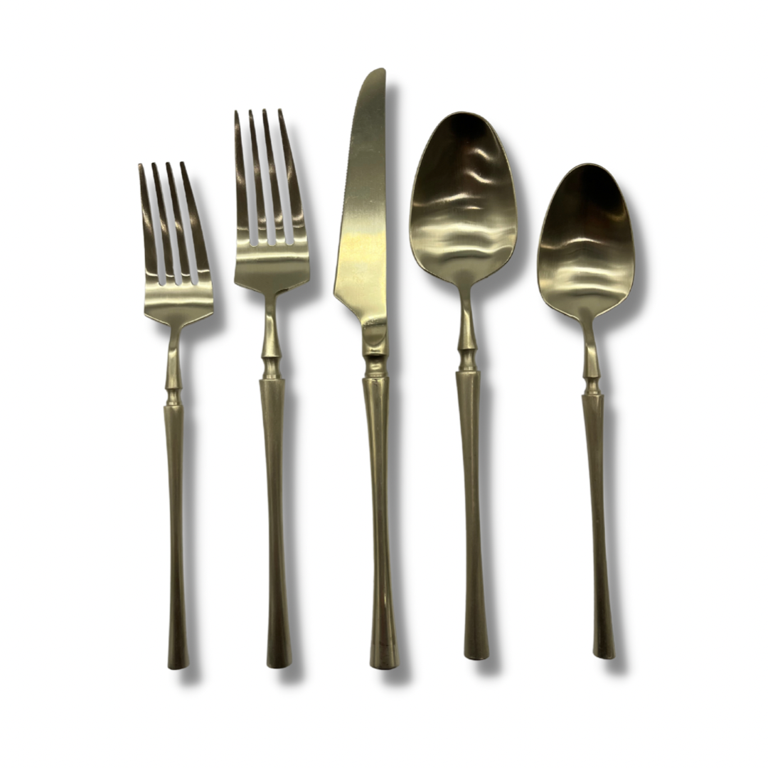Brushed Champagne Flatware