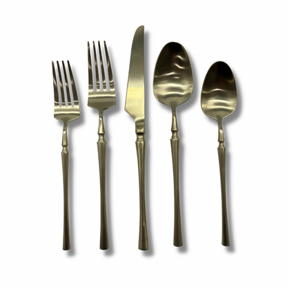 Brushed Champagne Flatware