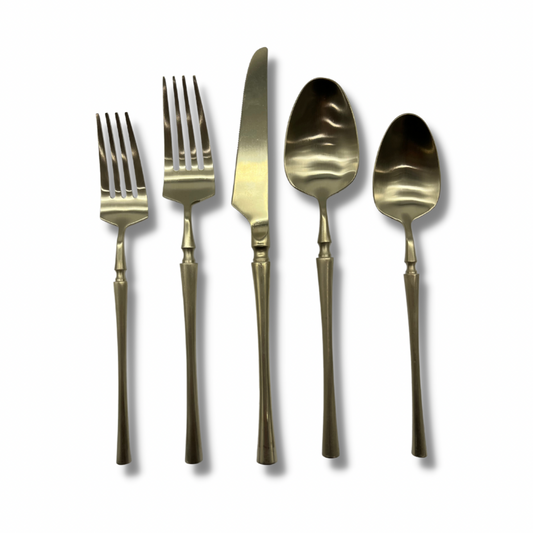 Brushed Champagne Flatware