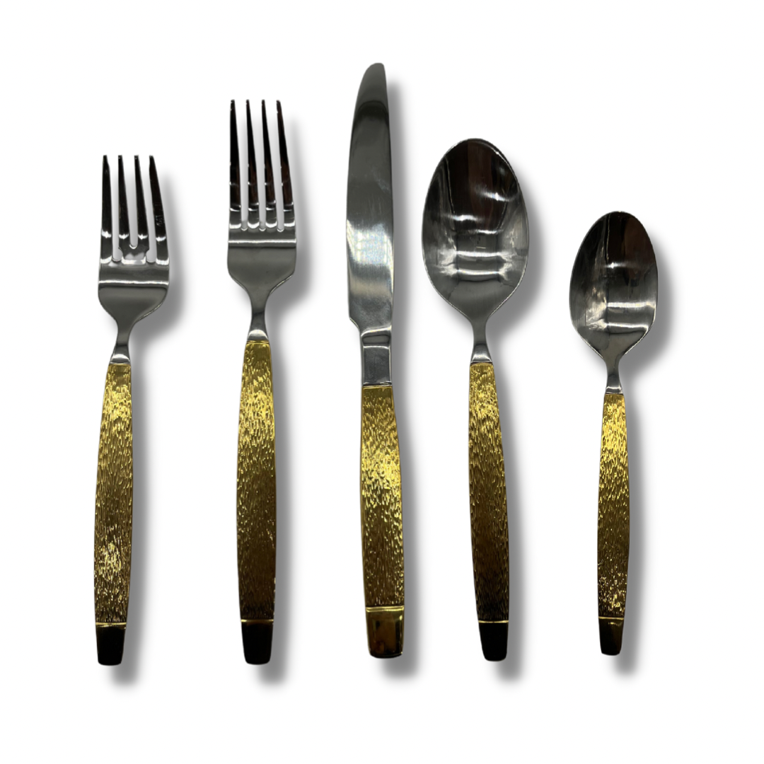 The Wide Hammered Flatware