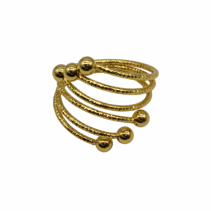 Gold Swirled Napkin Ring