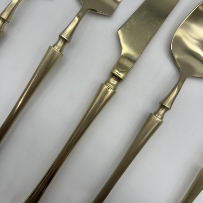 Brushed Champagne Flatware
