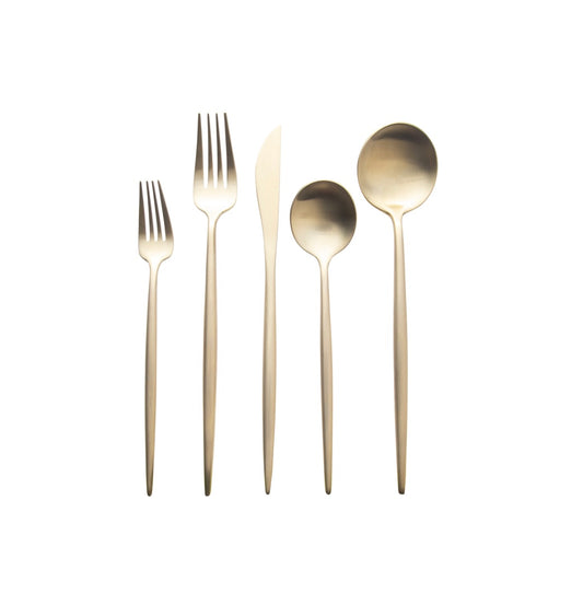 Brushed Champagne Mod Flatware
